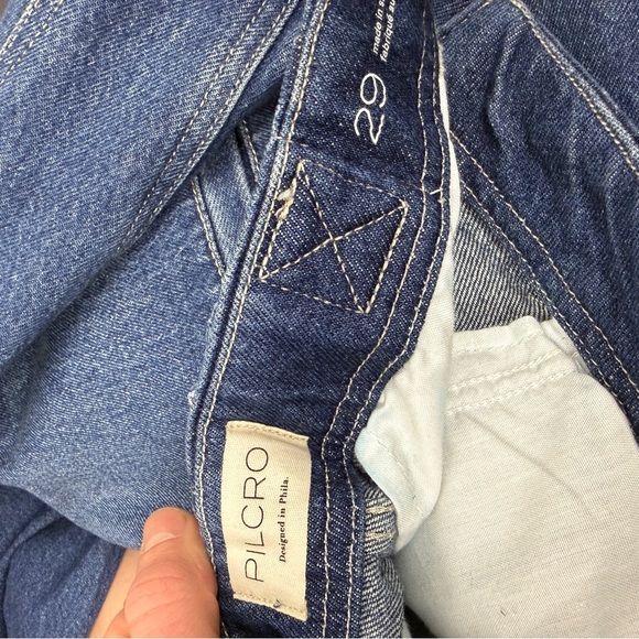 Anthropologie Pilcro Curve High Rise Barrel Leg Wide Jeans - Picture 7 of 8